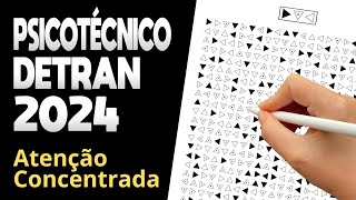 PSICOTÉCNICO DO DETRAN 2024  Como Passar no TESTE DE ATENÇÃO CONCENTRADA 2024 [upl. by Namra440]