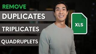 Find and remove DUPLICATESTRIPLICATESQUADRUPLETS in Excel  Simple and Quick Methods [upl. by Berke6]