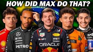 How To Become An F1 Champion Max Verstappen Edition Brazil GP [upl. by Lucrece]