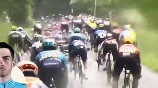 Criterium Du Dauphine 2024 Stage 5 CRASH [upl. by Ebby]