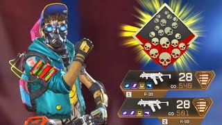 finally 20 kills with octanes DUAL R99 BUFF in Apex Legends [upl. by Hemetaf160]