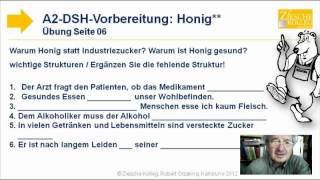 A2DSHVorbereitung Übung 06 Honig statt IndustrieZucker [upl. by Araihc]