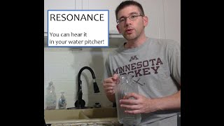 Resonance in a water pitcher [upl. by Anibla]