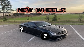 G35 Gets NEW WHEELS [upl. by Limaj]