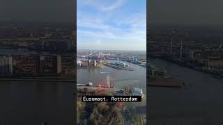 Views from 185 meter high shorts euromast rotterdam views view magnicity [upl. by Giarla]