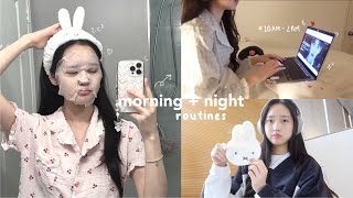 my realistic morning amp night routines as a uni student vlog productive 10am2am₊˚⊹♡ [upl. by Annaohj]