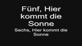 Rammstein  Sonne lyrics HD [upl. by Ralfston279]