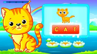 ABC Spelling  ABC kid cartoon kids spelling game [upl. by Olrak]