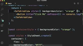 React Native  Fundamentals 21  Stylesheet By Mosh Hamedani [upl. by Basilio]