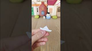 Diy  petit bateau en papier origami miniature pour figurines [upl. by Moscow]