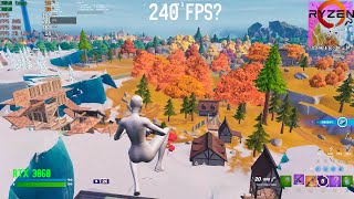 RTX 3060  Ryzen 5 5600x Fortnite Chapter 4  ARENA  performance mode 1080p  240 fps cap test [upl. by Helbonia]