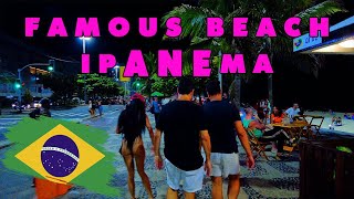 World Famous Ipanema Beach⛱️🌴 RIO DE JANEIRO 🇧🇷 BRAZIL 4K HDR Beach Boulevard Walk [upl. by Annert]