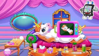 BABY EINHORN GEBURT App deutsch  Mama Unicorn bringt Baby zur Welt  Nina der Einhorn Babysitter [upl. by Micah863]