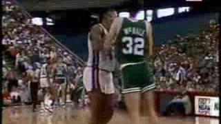 Legendary Celtics Johnny Most blasting the Detroit Pistons [upl. by Htessil152]