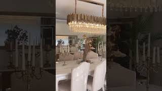 Dining Room Crystal Chandelier  led dining room chandelier home decorative [upl. by Ibrik620]