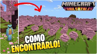 ✅ Cómo ENCONTRAR el nuevo BIOMA en MINECRAFT 120  Bioma de CEREZOS 🔔 [upl. by Elbag437]