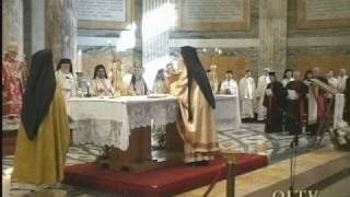 Melkite Patriarch Gregorios Divine Liturgy in Rome [upl. by Elleinahc775]