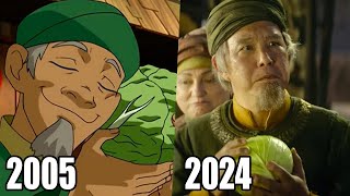 Avatar The Last Airbender Cabbage Man Netflix VS Animation  2005 VS 2024 [upl. by Lali674]