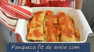 Panqueca fit de aveia com frango [upl. by Notgnilra]