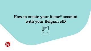 How to create your itsme account  with your eID Belgium [upl. by Atirehs916]