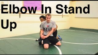 Elbow In Seal Off Stand Up Escape Basic Bottom Wrestling Moves and Technique For Beginners [upl. by Healey808]