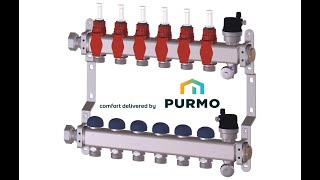 Purmo Premium Verteiler  Durchflussmengenmesser einstellen säubern tauschen [upl. by Tailor383]