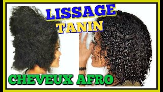 ➳ LISSAGE TANIN cheveux AFRO CRÉPU 🌿Quel RÉSULTAT peuton OBTENIR❓TANINO THERAPY➕AvantAprès [upl. by Assilrac]