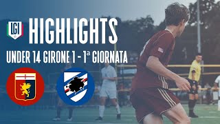 Highlights GenoaSampdoria U14 Pro Girone PiemonteLiguria 1 giornata stagione 202324 [upl. by Henderson20]