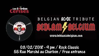 Bedlam in Belgium ACDC tribute band Bedlam in Belgium   Rock Classic  03022018 [upl. by Aschim]