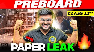 Class 12🔥 Preboard PAPER LEAKED⚠️ I Class 12 Maths Paper For School Exam I Pre Board Imp Questions [upl. by Nuahsyt]