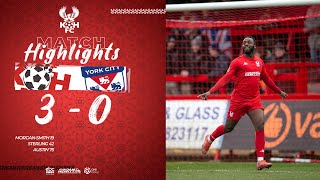 Match Highlights Harriers 30 York City 220122 [upl. by Annayehc208]