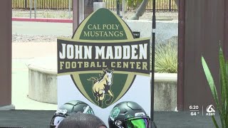 Cal Poly Football wraps spring season with the John Madden Football Center groundbreaking [upl. by Yaluz333]