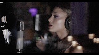 studio footage vocal arranging the “positions” bridge  ariana grande [upl. by Lynette]