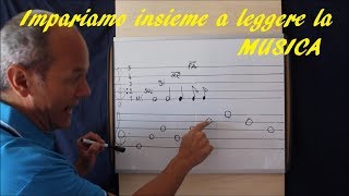 Leggere la musica è FACILE  1 le note sulle righe [upl. by Qerat]