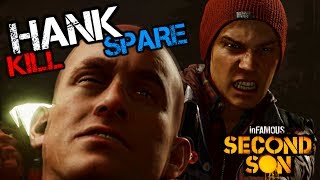 inFAMOUS Second Son  Kill or Spare Hank Karma Scene HD 1080p [upl. by Alesram]