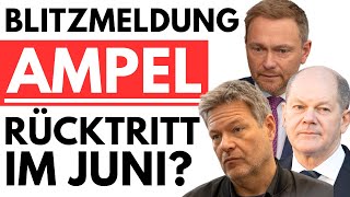 💥 EILMELDUNG AMPEL RÜCKTRITT BEREITS IM JUNI SCHOLZ IM PANIKMODUS💥 [upl. by Ddat]