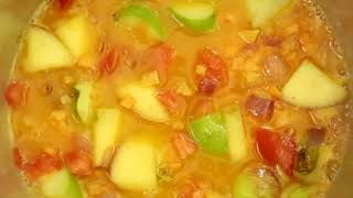 How to make Orangefleshed Sweetpotato Tomato amp Apple soup [upl. by Ellehcram7]