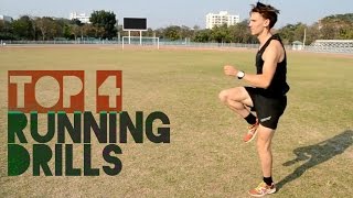 Top 4 Running Drills Improve Form amp Run Faster [upl. by Eenehs564]