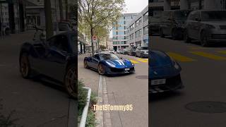 Beautiful 488 Pista from gtoscud in Zürich 💙🤍 shorts automobile youtubeshorts cartok [upl. by Rowe]