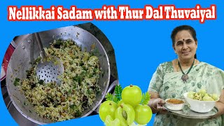 Nellikkai Sadam with Thur Dal Thuvaiyal l Variety Rice l Amla Rice l Tamil Recipe [upl. by Eimerej483]