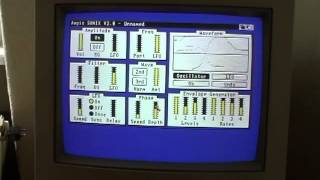 Aegis Sonix on Amiga 500 demo SynthMIDI [upl. by Fitts592]