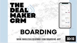 Deal Maker CRM 20  Boarding  My Corp App Guide [upl. by Cuhp]