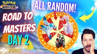 RANDOM BUILDS TO MASTERS Day 2 Pokemon Unite Season 10 [upl. by Anivid346]