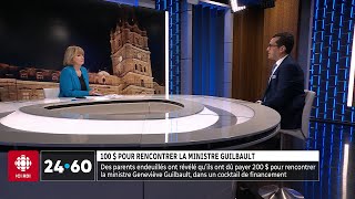 100  pour rencontrer la ministre Geneviève Guilbault  24•60 [upl. by Ailad]