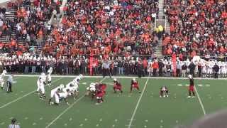 Massillons Field Goal Block for a Touchdown  2013 [upl. by Lymann]