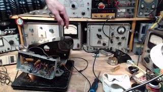 Philco 49 501 Boomerang Radio Video 2  Tubes Tested Explosion Recorded [upl. by Bollinger741]