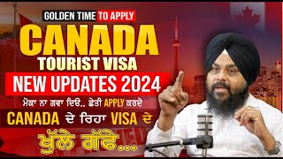 Canada Visitor Visa Complete Process  Documentation  Canada Visitor Visa update  Touristal india [upl. by Codd]