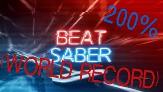 WORLD RECORD  Beat Saber Theme 200 Speed Expert [upl. by Ardiek]