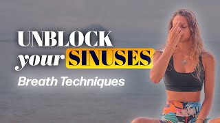 Morning Sinus Relief Breath Techniques Tapping amp Face Yoga [upl. by Eceirehs]