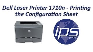 Dell 1710n  Printing the Configuration Sheet [upl. by Peggir568]